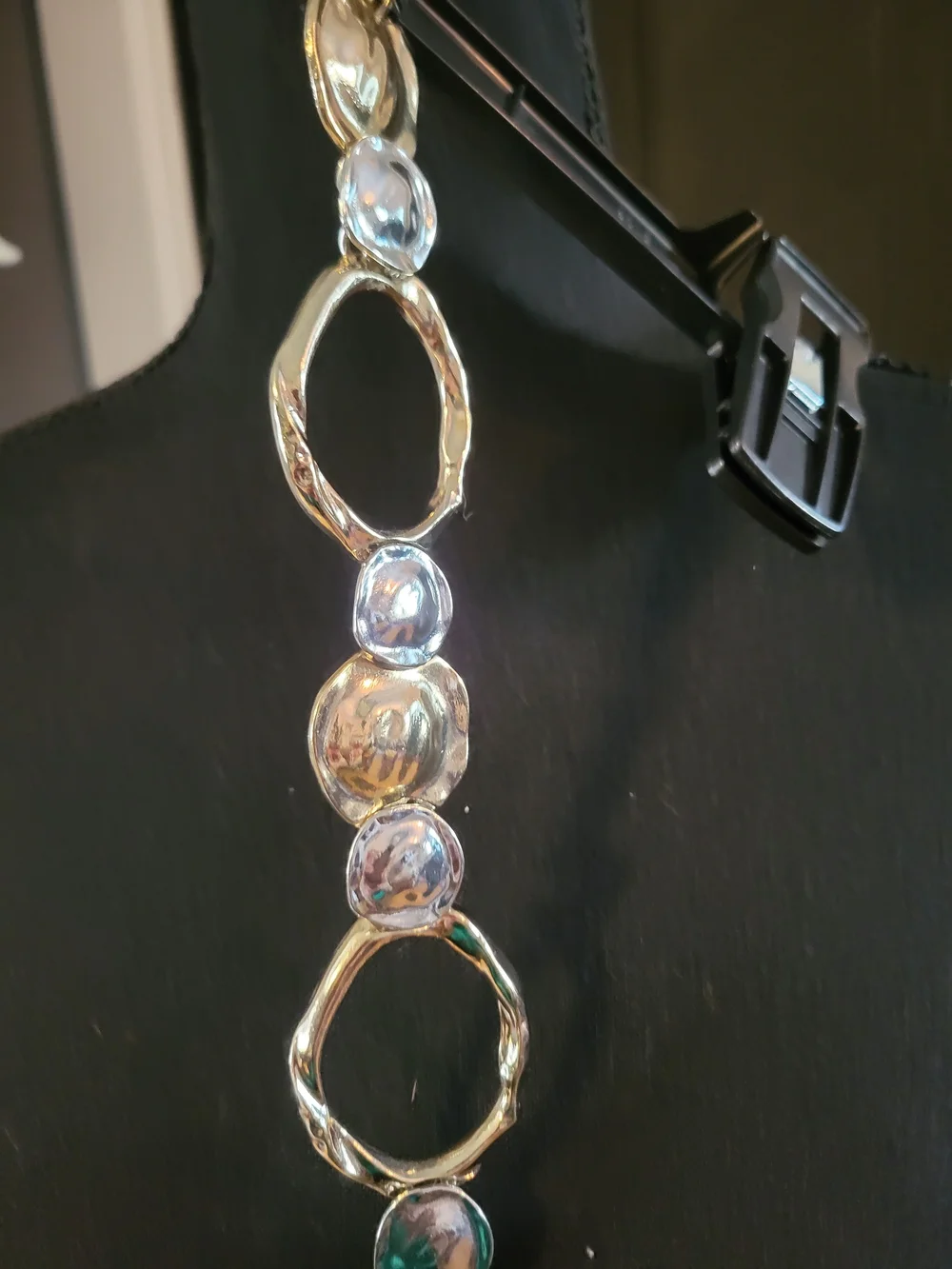 Chico's Gold and Silver Link Accent Belt